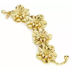 NWT Kate Spade Swim Team Gold Flowers Bracelet